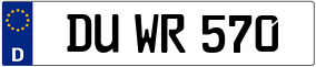 Truck License Plate